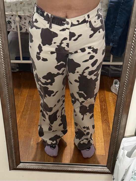 Abercrombie & Fitch Denim - NWT A&F Cow Print Curve Love Low Rise Jeans